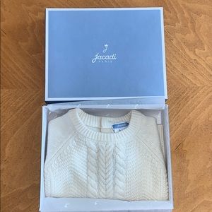New in box Jacadi ivory sweater 18m